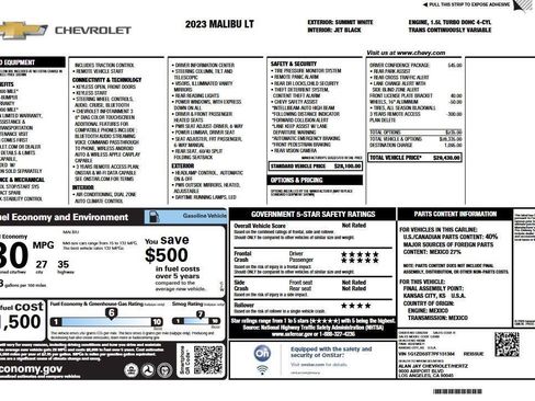 Used 2023 Chevrolet Malibu LT w/ Driver Confidence Package FWD image 6