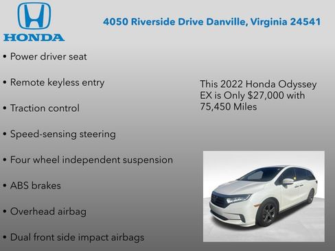 Used 2022 Honda Odyssey EX image 12