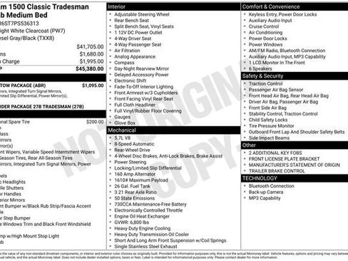Used 2023 RAM 1500 Tradesman w/ Trailer Tow Package RWD image 17