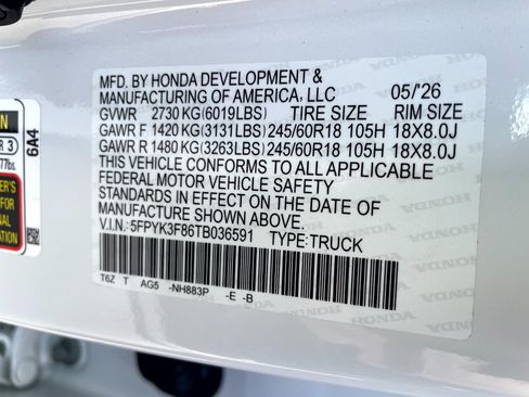 Certified 2026 Honda Ridgeline Black Edition image 22