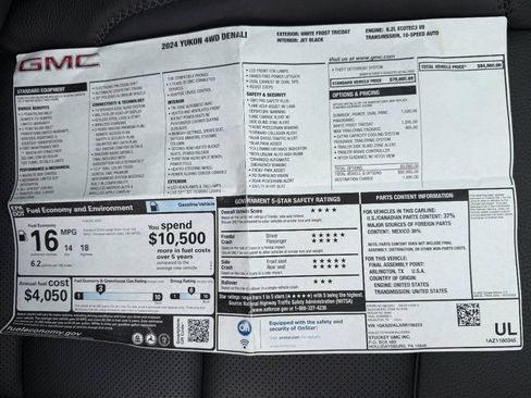 Used 2024 GMC Yukon Denali w/ Max Trailering Package AWD/4WD image 40