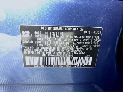 Used 2020 Subaru Ascent Touring w/ Popular Package #3 AWD/4WD image 35