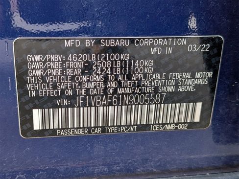 Used 2022 Subaru WRX Premium image 39