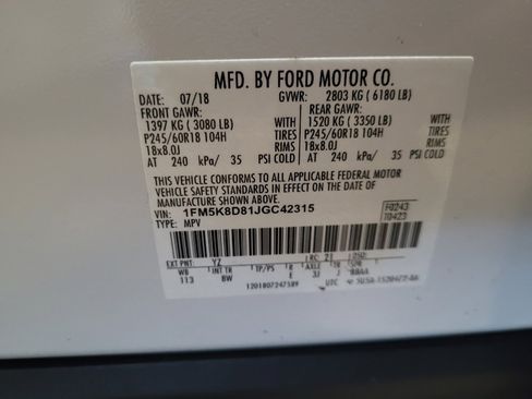 Used 2018 Ford Explorer XLT AWD/4WD image 33