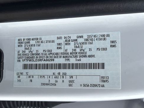 Used 2024 Ford F150 XLT w/ Equipment Group 302A MID AWD/4WD image 31