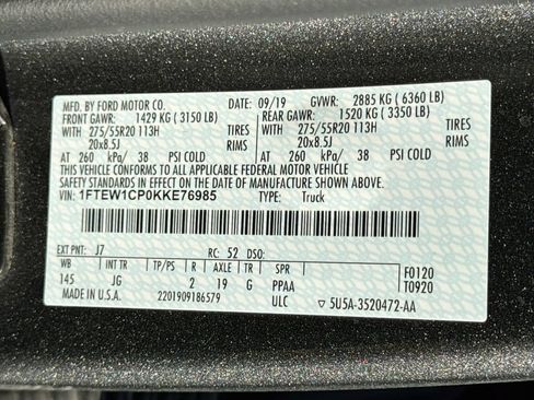 Used 2019 Ford F150 XL w/ Equipment Group 101A Mid RWD image 38