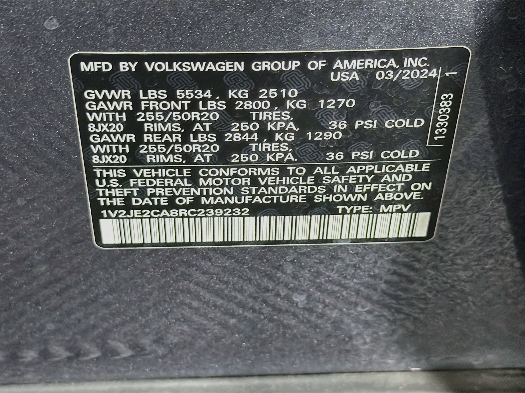 Used 2024 Volkswagen Atlas Cross Sport SE w/ Panoramic Sunroof Package FWD image 12