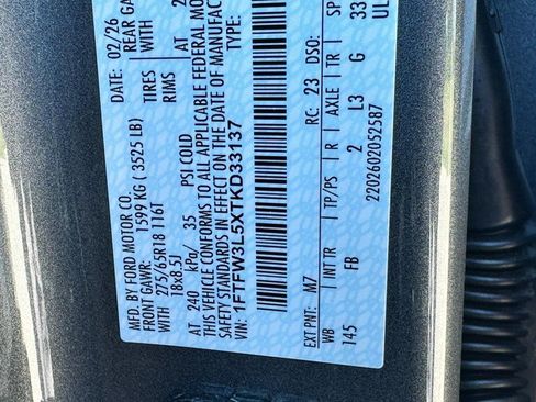 New 2026 Ford F150 XLT w/ Equipment Group 302A MID AWD/4WD image 15