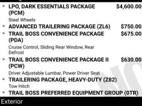 Used 2024 Chevrolet Colorado Trail Boss w/ LPO, Dark Essentials Package AWD/4WD image 13