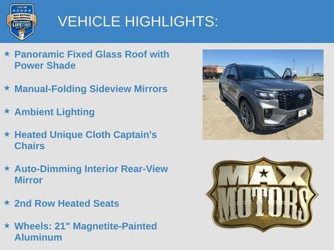New 2026 Ford Explorer ST-Line w/ ST-Line Street Pack AWD/4WD image 12