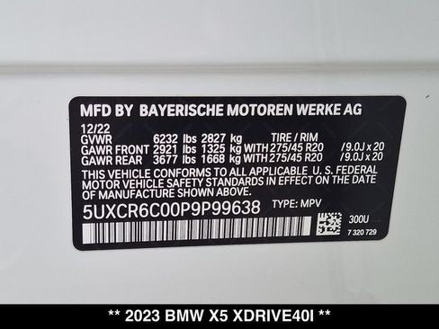Used 2023 BMW X5 xDrive40i w/ M Sport Package AWD/4WD image 30