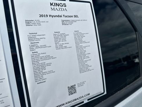 Used 2019 Hyundai Tucson SEL w/ Cargo Package FWD image 21