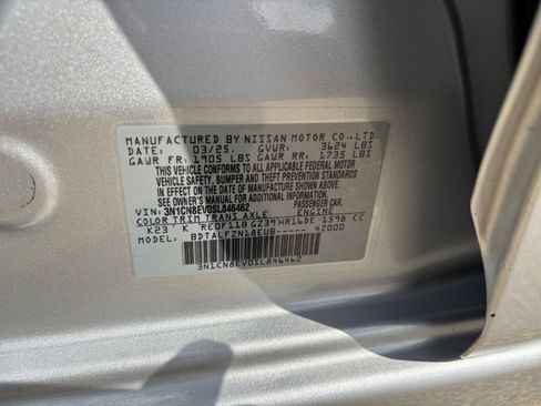 Used 2025 Nissan Versa SV FWD image 26
