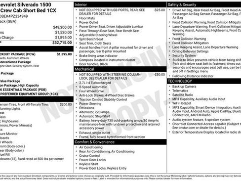Used 2023 Chevrolet Silverado 1500 Custom w/ 2.7L Blackout Package AWD/4WD image 30