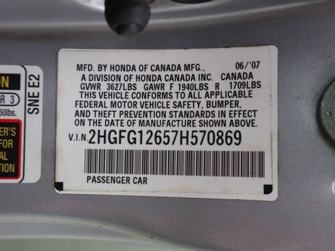 Used 2007 Honda Civic LX image 33