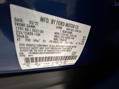 Used 2022 Ford Explorer XLT w/ Equipment Group 202A AWD/4WD image 20