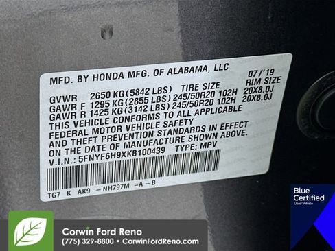 Used 2019 Honda Pilot Touring image 36
