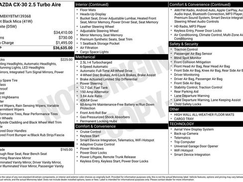 New 2026 MAZDA CX-30 Aire Edition AWD/4WD image 3