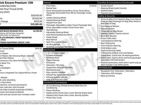 Used 2015 Buick Encore Premium w/ Experience Buick Package image 7