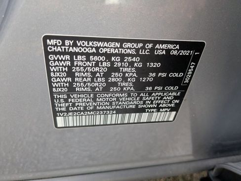 Used 2021 Volkswagen Atlas Cross Sport SE w/ Panoramic Sunroof Package image 14