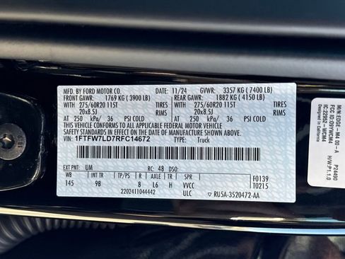 Used 2024 Ford F150 Platinum w/ Equipment Group 702A High AWD/4WD image 29