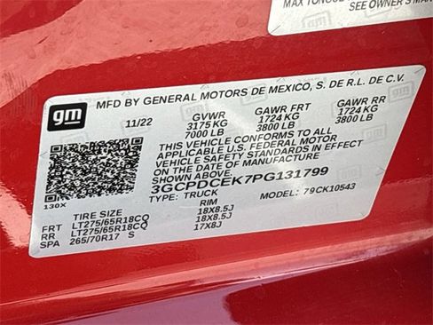 Used 2023 Chevrolet Silverado 1500 Custom Trail Boss w/ LPO, Dark Essentials Package image 31