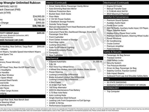 Used 2014 Jeep Wrangler Unlimited Rubicon w/ Connectivity Group AWD/4WD image 6
