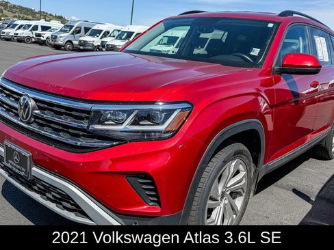 Used 2021 Volkswagen Atlas SE w/ Towing Package AWD/4WD image 1