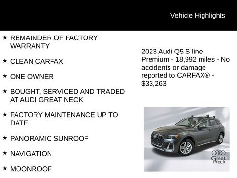 Used 2023 Audi Q5 2.0T Premium w/ Convenience Package AWD/4WD image 9