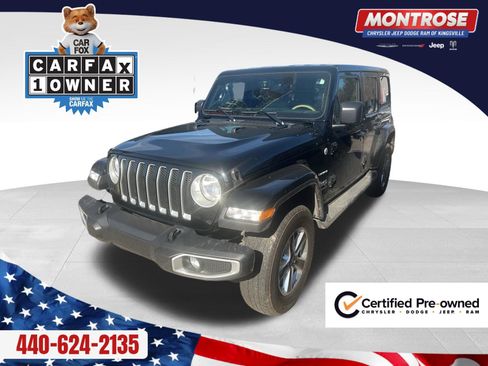 Certified 2023 Jeep Wrangler Sahara w/ Cold Weather Group image 1