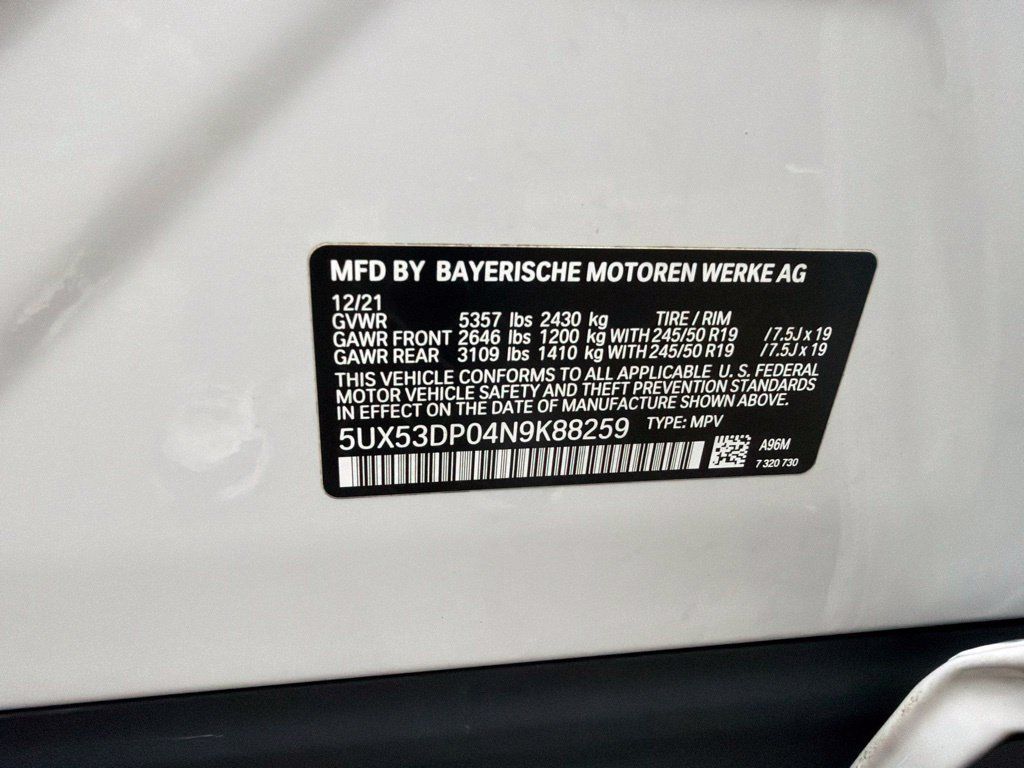 Used 2022 BMW X3 xDrive30i w/ Convenience Package AWD/4WD image 9