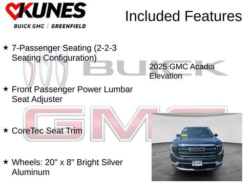 New 2025 GMC Acadia Elevation w/ Elevation Premium Package FWD image 4