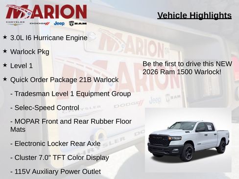 New 2026 RAM 1500 Warlock AWD/4WD image 5