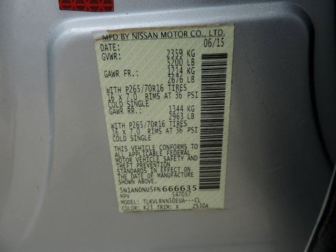 Used 2015 Nissan Xterra S w/ Value Package RWD image 12