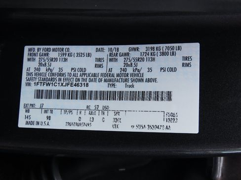 Used 2018 Ford F150 Platinum w/ Equipment Group 701A Luxury image 33