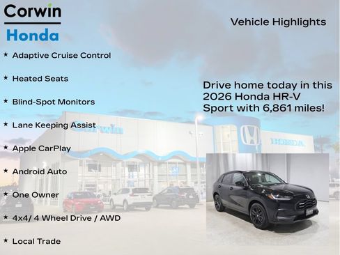Used 2026 Honda HR-V Sport image 6