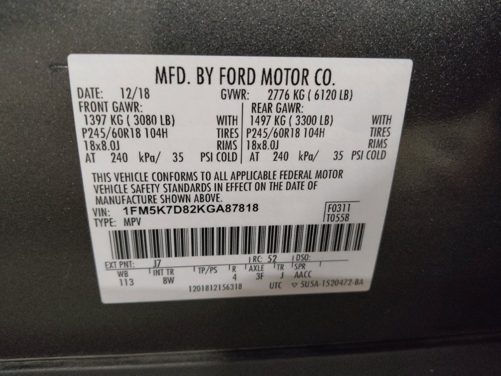 Used 2019 Ford Explorer XLT w/ Equipment Group 201A FWD image 33
