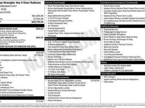 Used 2025 Jeep Wrangler Unlimited Rubicon 4xe w/ Technology Group image 41