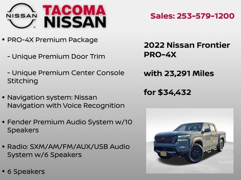 Used 2022 Nissan Frontier PRO-4X w/ Pro-4X Premium Package image 25