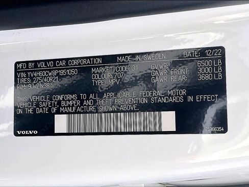 Used 2023 Volvo XC90 T8 Plus w/ Protection Package Premier image 35