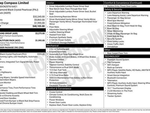 Used 2025 Jeep Compass Limited w/ Sun & Sound Group AWD/4WD image 35