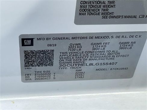 Used 2020 Chevrolet Silverado 1500 High Country image 37