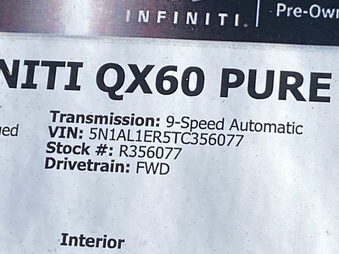 Certified 2026 INFINITI QX60 Pure w/ Cargo Package FWD image 36