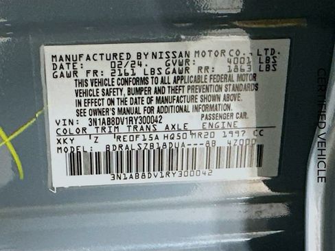 Certified 2024 Nissan Sentra SR w/ SR Premium Package FWD image 31
