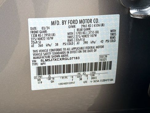 Used 2024 Lincoln Aviator Reserve w/ Jet Package AWD/4WD image 37