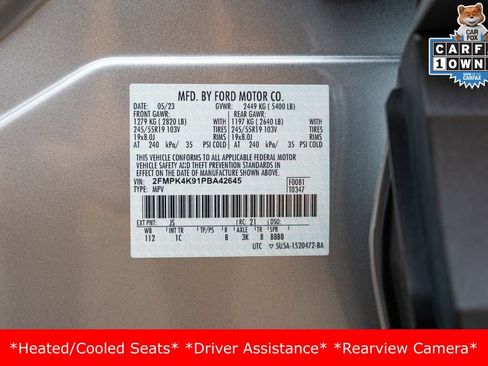 Used 2023 Ford Edge Titanium w/ Equipment Group 301A AWD/4WD image 35