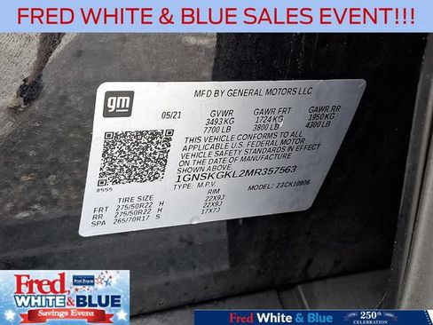 Used 2021 Chevrolet Suburban High Country AWD/4WD image 27