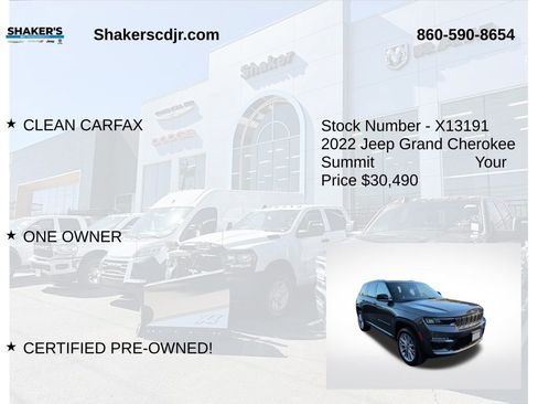 Used 2022 Jeep Grand Cherokee Summit w/ Adv Protech Group IV image 6