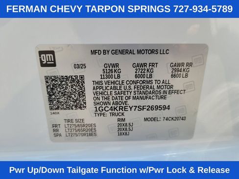 New 2025 Chevrolet Silverado 2500 High Country w/ Technology Package image 23