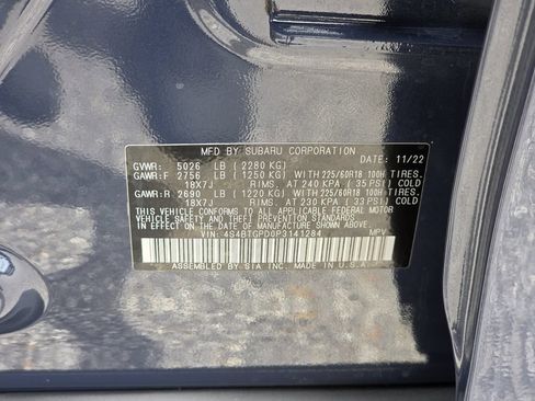 Certified 2023 Subaru Outback Touring XT AWD/4WD image 32